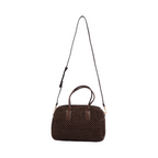Artisan Vovage – Straw Boston Shoulder Bag M – Mocha