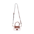 Midnight Weave – Woven Mini Shoulder Bag S – White