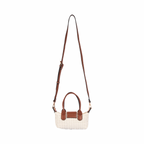 Resort Weave – Mini Shoulder Bag S – White