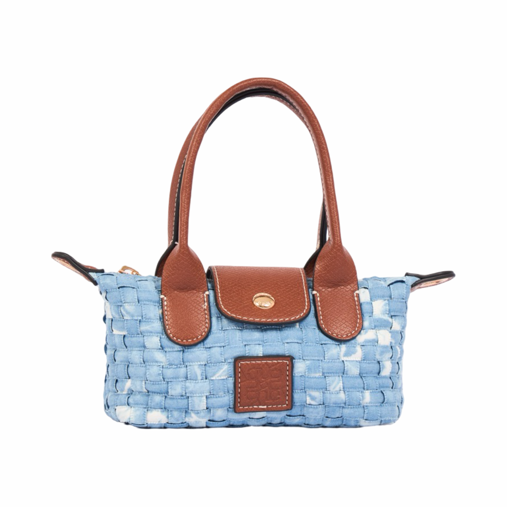 Midnight Weave – Woven Mini Shoulder Bag S – Light