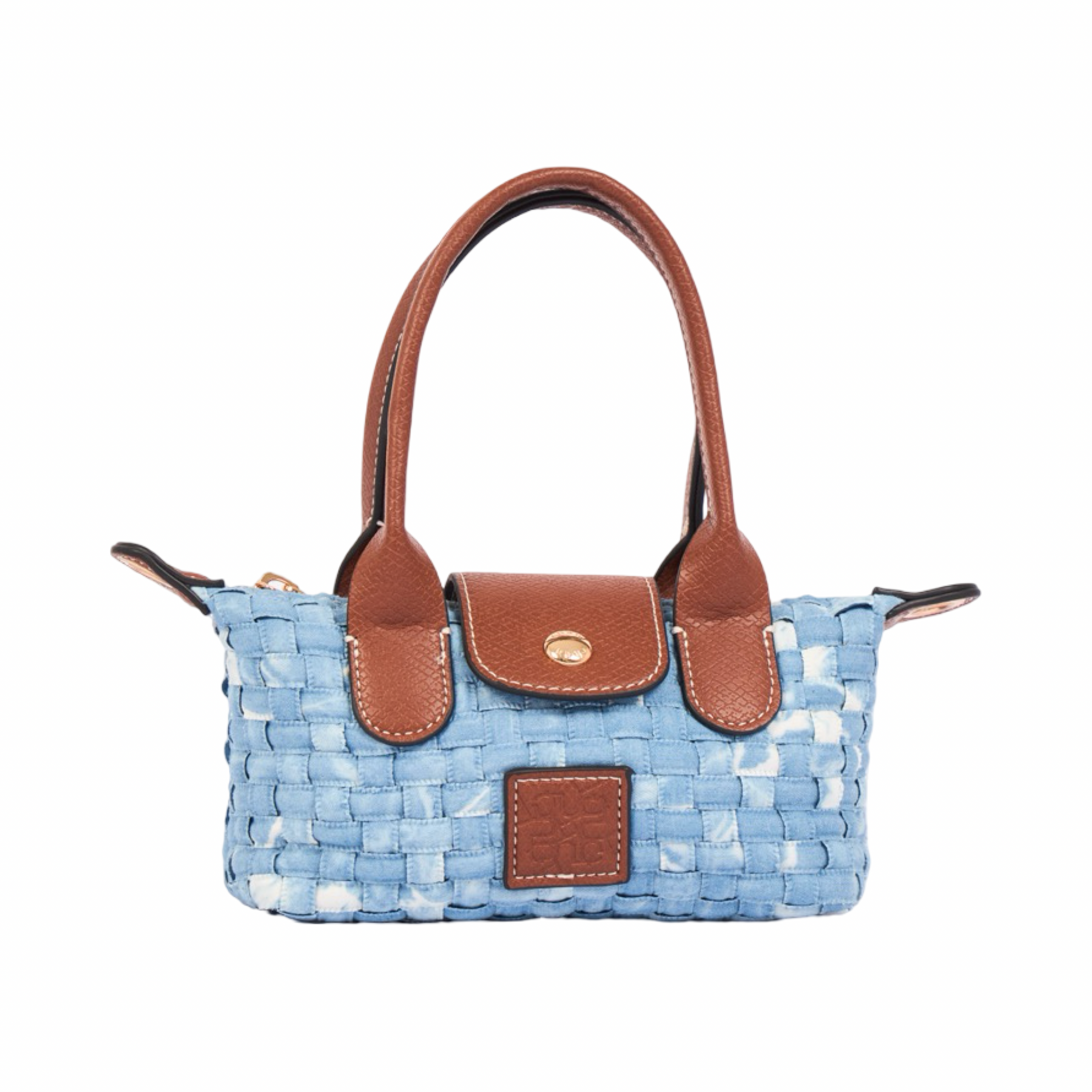 Midnight Weave – Woven Mini Shoulder Bag S – Light