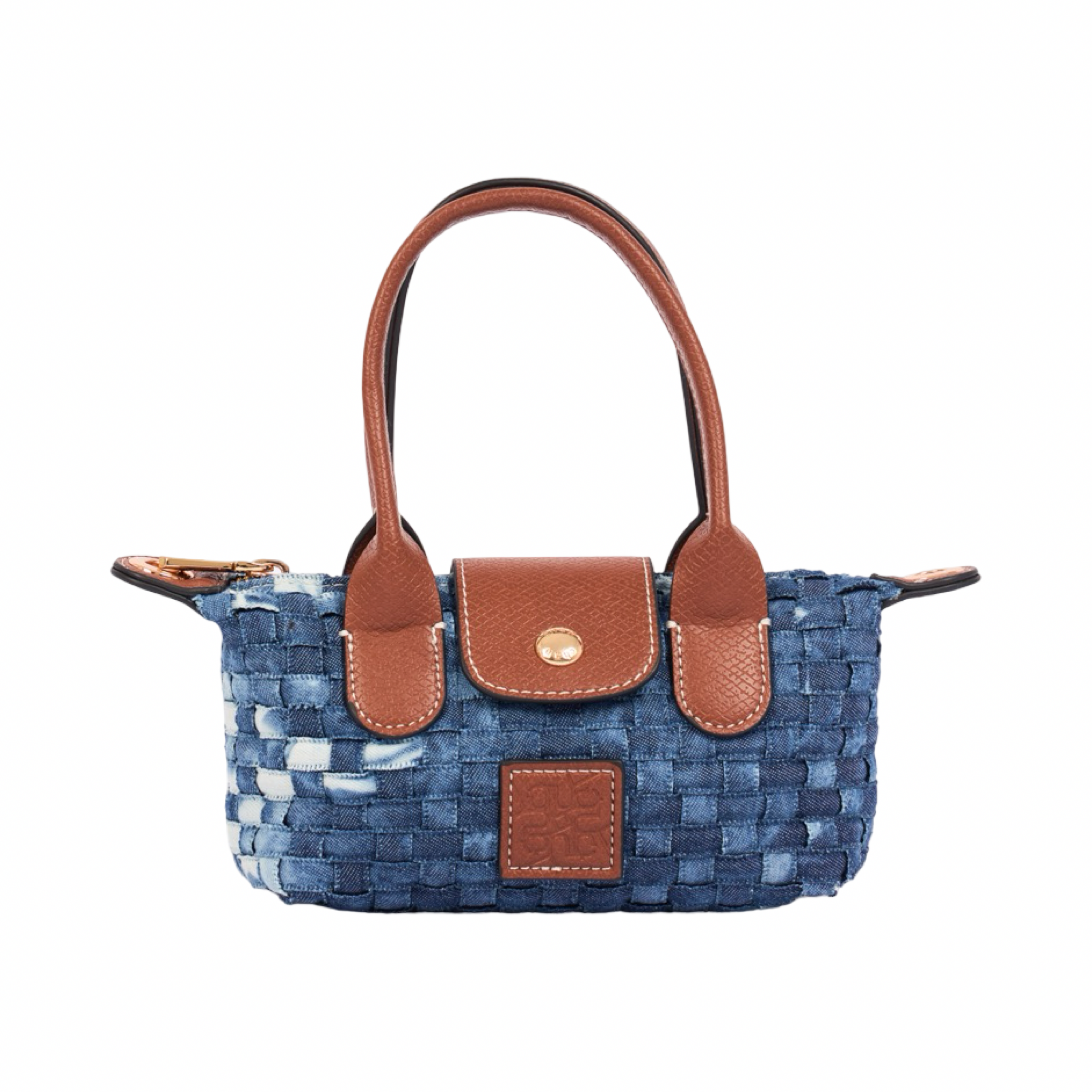 Midnight Weave – Woven Mini Shoulder Bag S – Denim