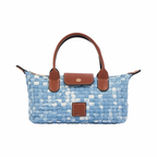 Resort Weave – Shoulder Bag M – Light Denim