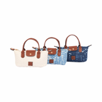 Resort Weave – Shoulder Bag M – Light Denim
