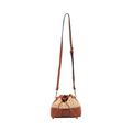 Everyday Earth – Straw Mini Bucket Shoulder Bag – Brown