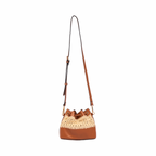 Artisan Vovage – Straw Mini Bucket Shoulder Bag – Brown