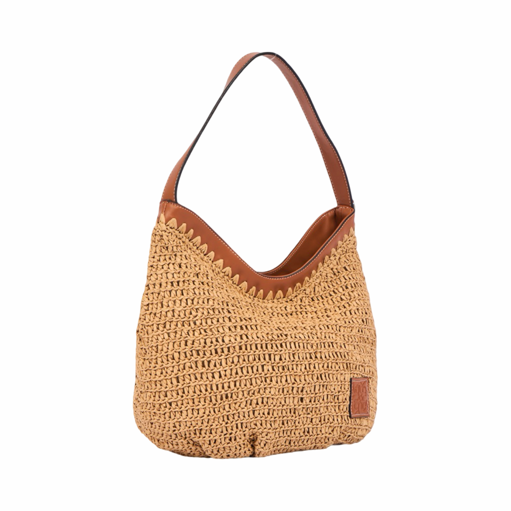 Everyday Earth – Straw Tote Bag – Brown