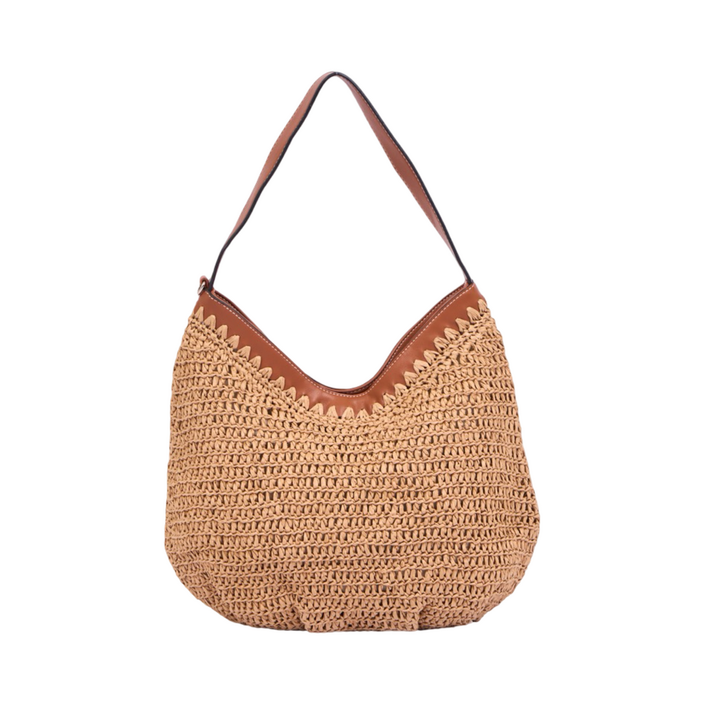 Everyday Earth – Straw Tote Bag – Brown