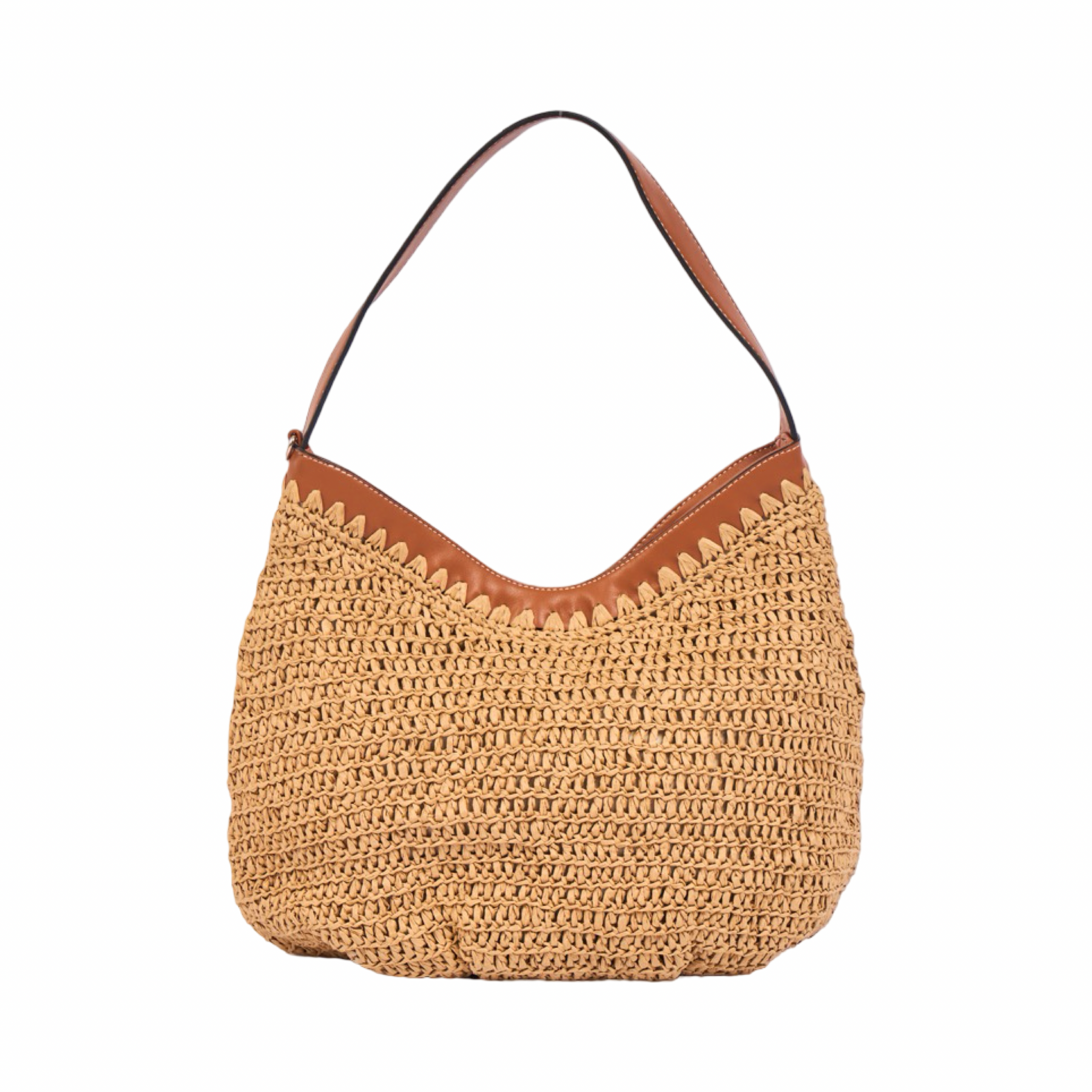 Everyday Earth – Straw Tote Bag – Brown