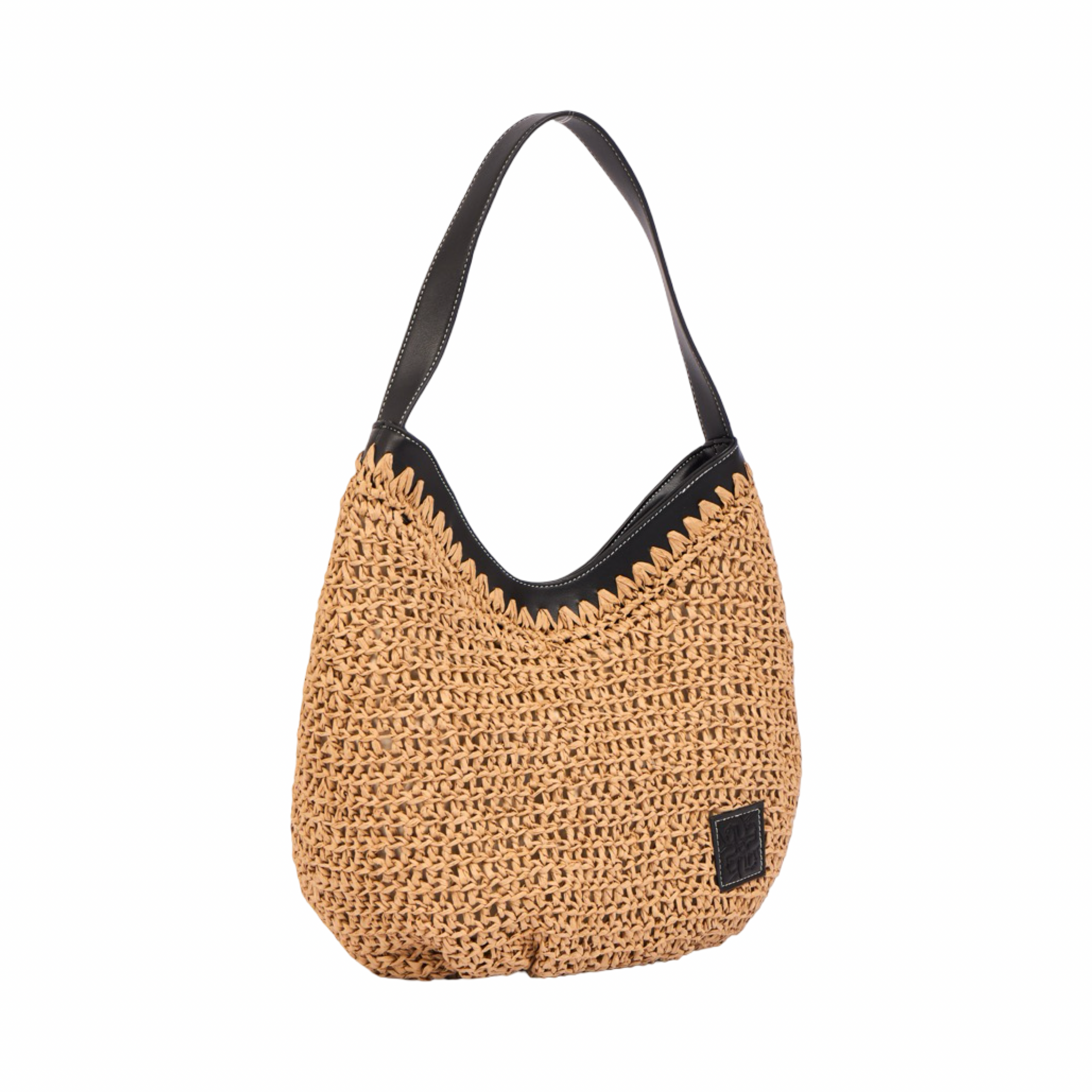 Everyday Earth – Straw Tote Bag – Black