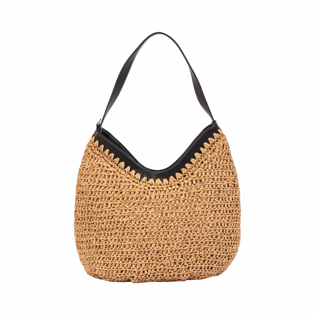 Everyday Earth – Straw Tote Bag – Black