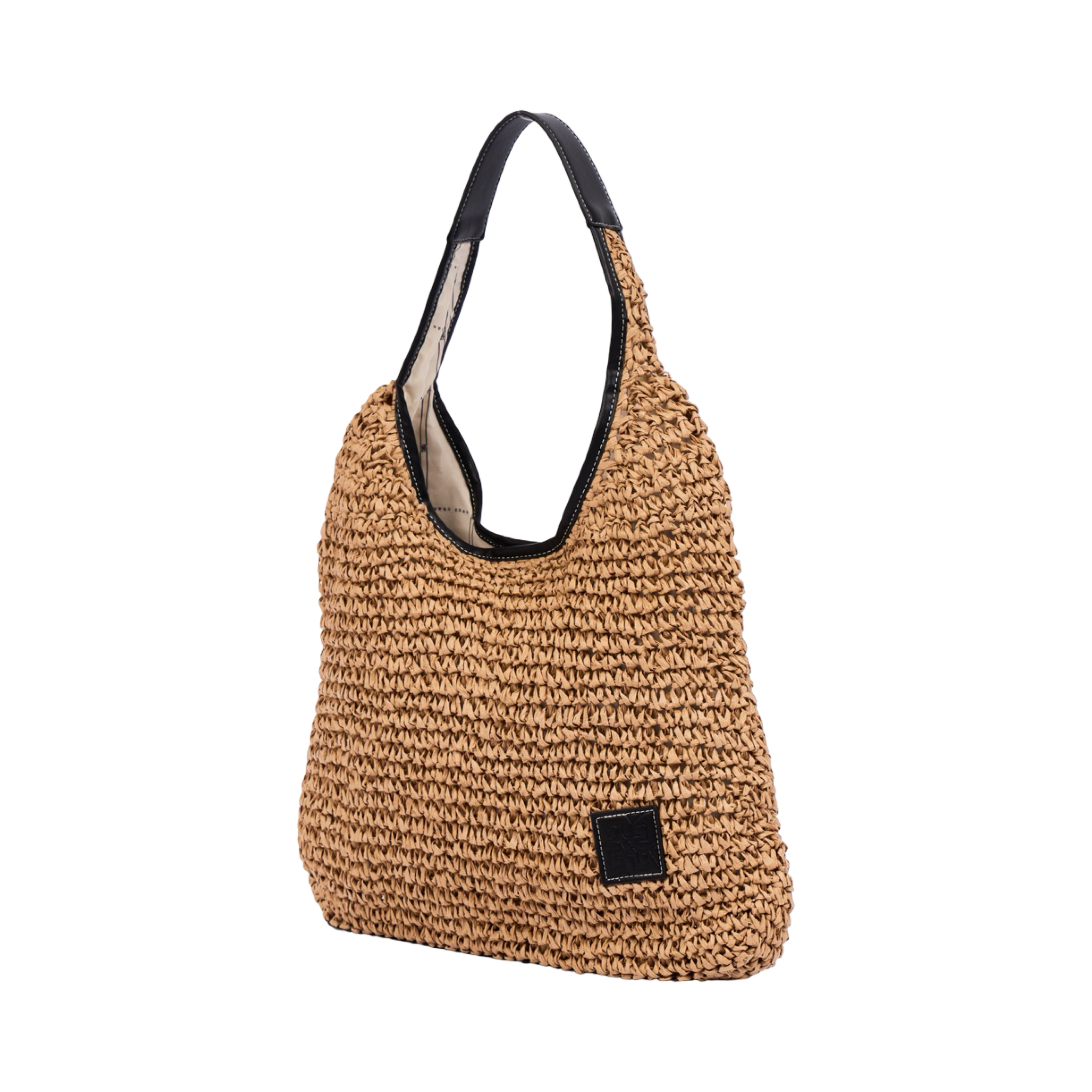 Everyday Earth – Straw Tote Bag L – Black
