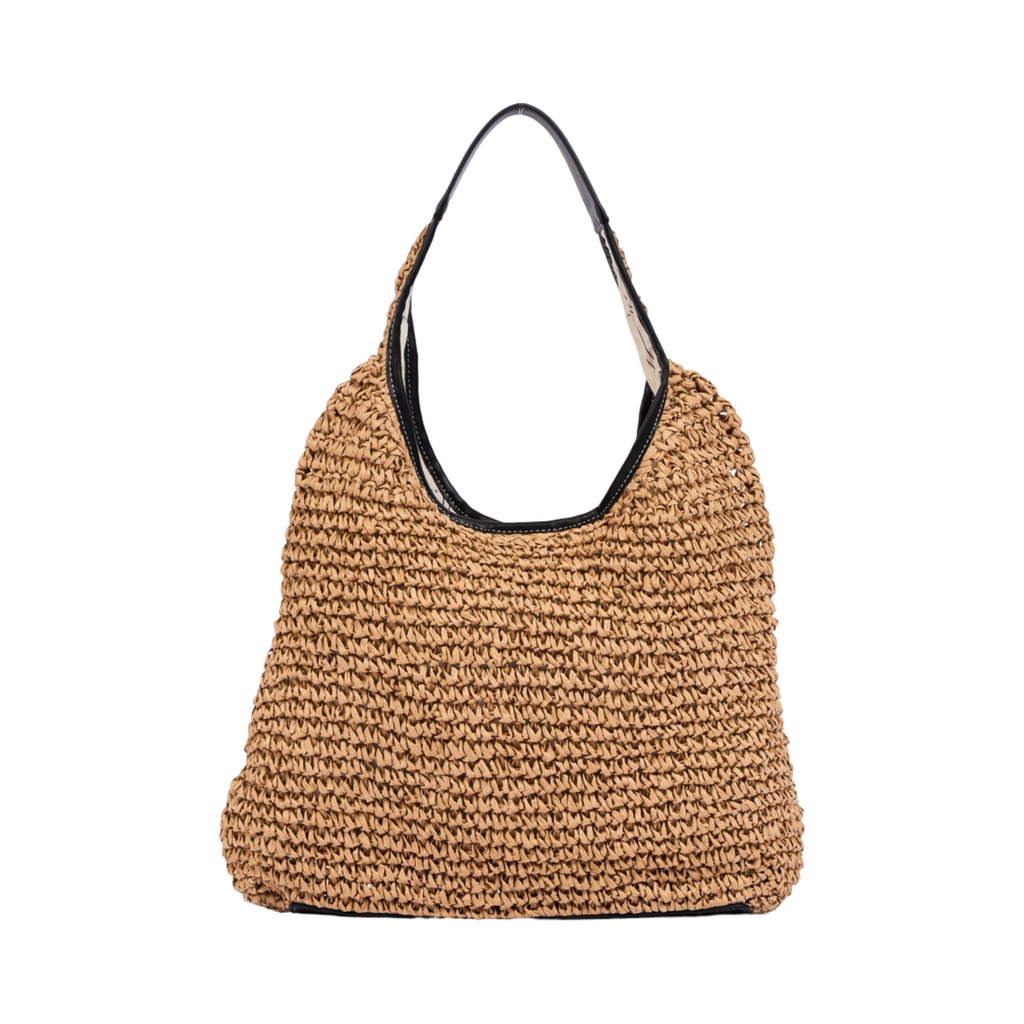 Everyday Earth – Straw Tote Bag L – Black