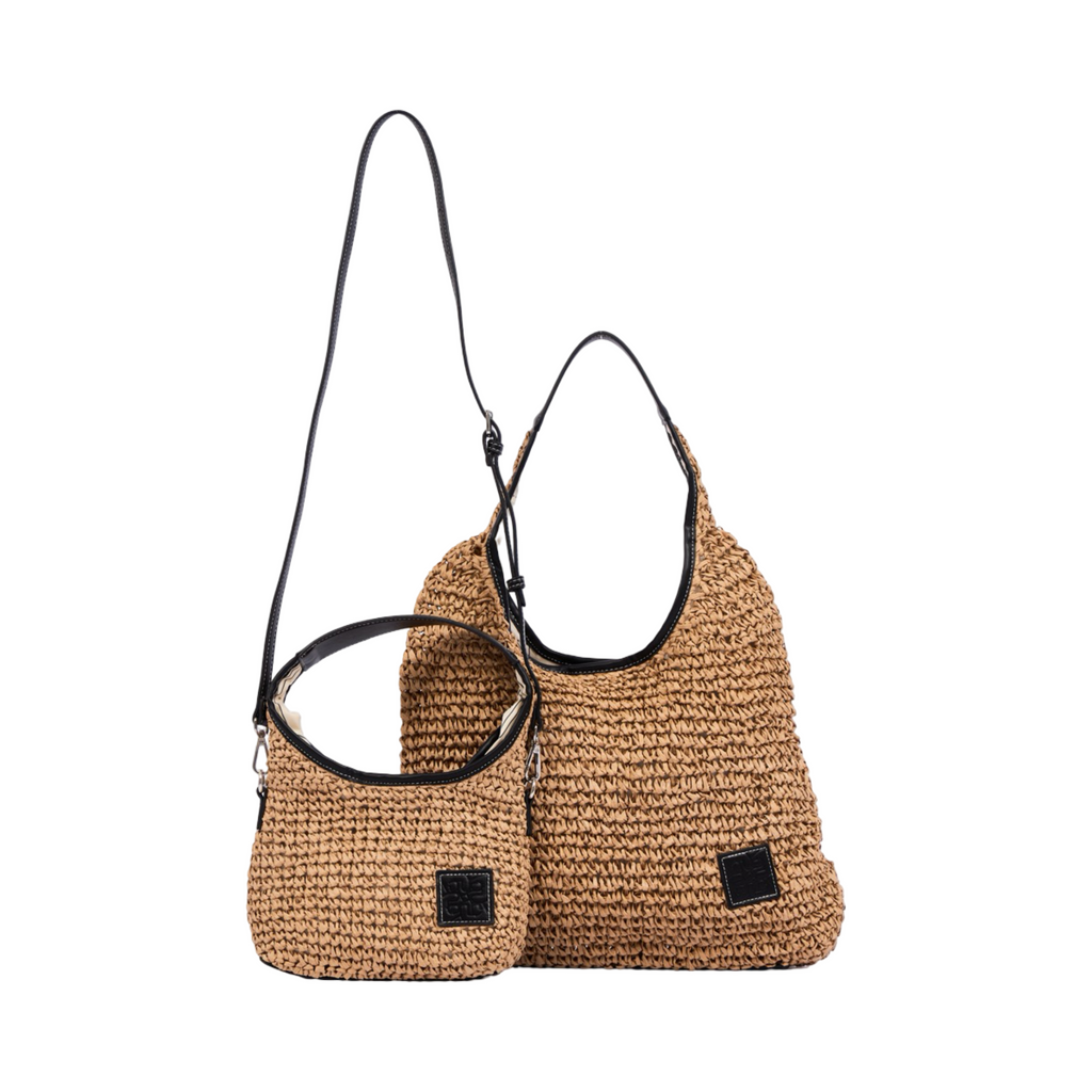 Everyday Earth – Straw Tote Bag L – Black