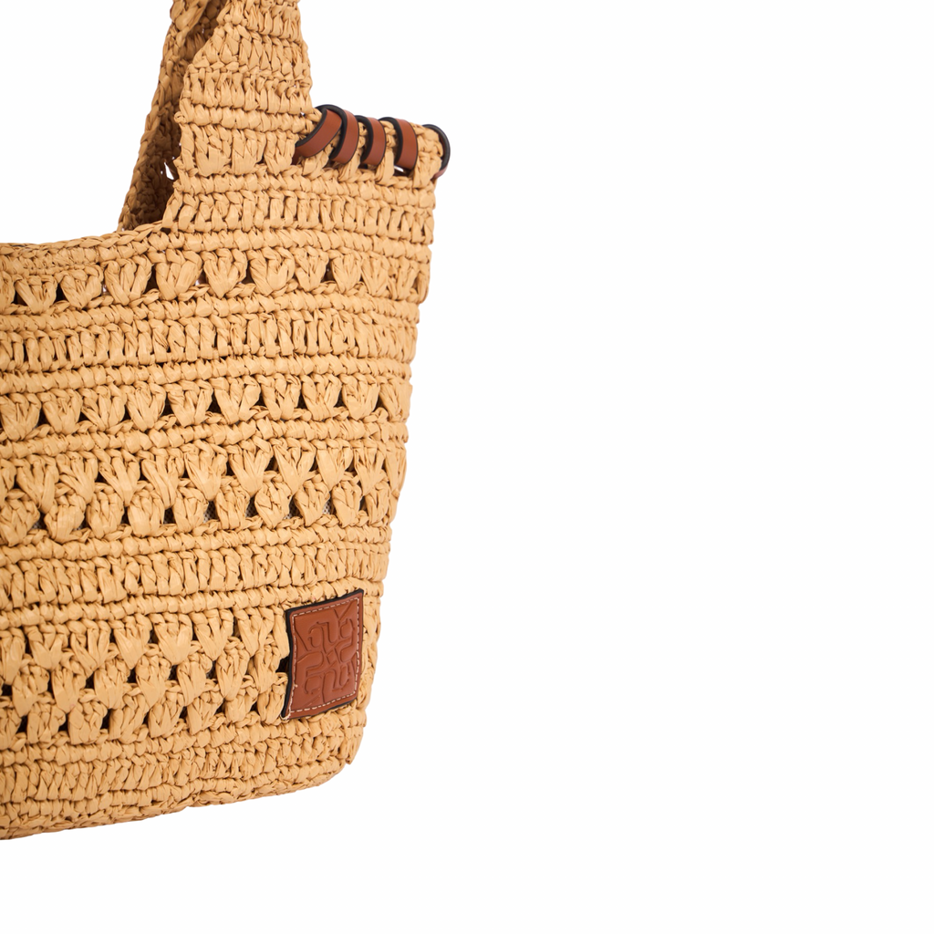 Everyday Earth – Straw Tote Bag – Brown