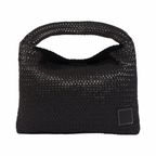 Artisan Leather – Woven Leather Hobo Bag – Black
