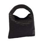 Artisan Leather – Woven Leather Hobo Bag – Black