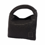 Artisan Leather – Woven Leather Hobo Bag – Black