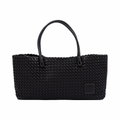 Woven Tote Bag L – Black
