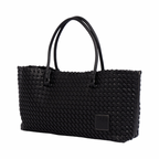Urban Weave – Woven Tote Bag L – Black
