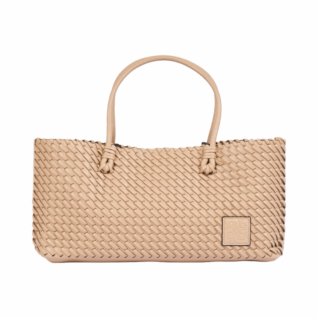 Woven Tote Bag L – Beige