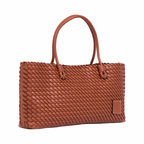 Urban Weave – Woven Tote Bag L – Brown