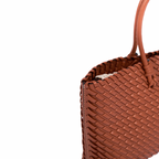 Urban Weave – Woven Tote Bag L – Brown
