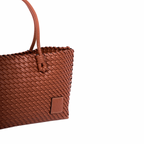 Urban Weave – Woven Tote Bag L – Brown