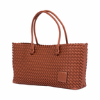 Urban Weave – Woven Tote Bag L – Brown