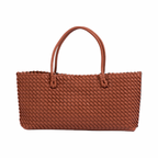 Urban Weave – Woven Tote Bag L – Brown