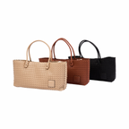 Urban Weave – Woven Tote Bag L – Black