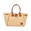 Everyday Earth – Straw Satchel Bag M – Brown
