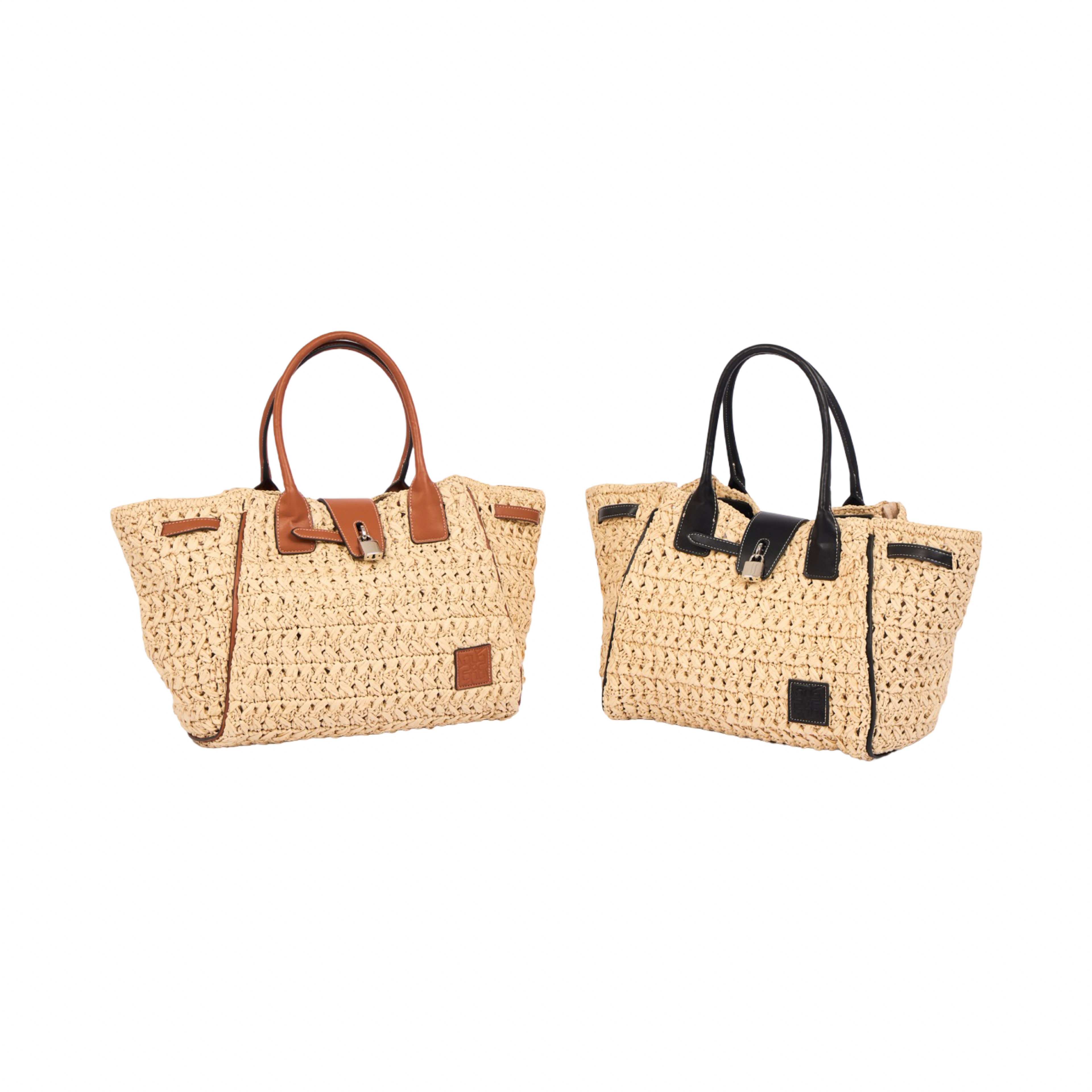 Everyday Earth – Straw Satchel Bag M – Brown