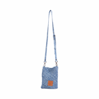 Signature Weave – Denim Crossbody Bag – Washed
