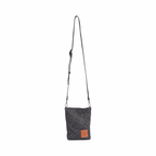 Signature Weave – Denim Crossbody Bag – Black