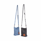 Signature Weave – Denim Crossbody Bag – Washed