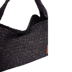 Signature Weave – Denim Shoulder Bag – Sky Blue