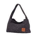Signature Weave – Denim Shoulder Bag – Sky Blue
