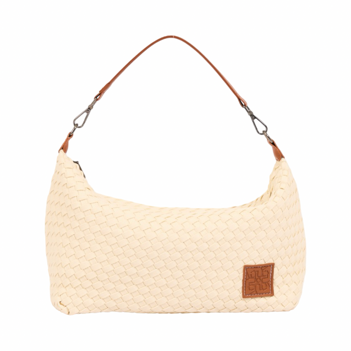 Signature Weave – Denim Hobo – White
