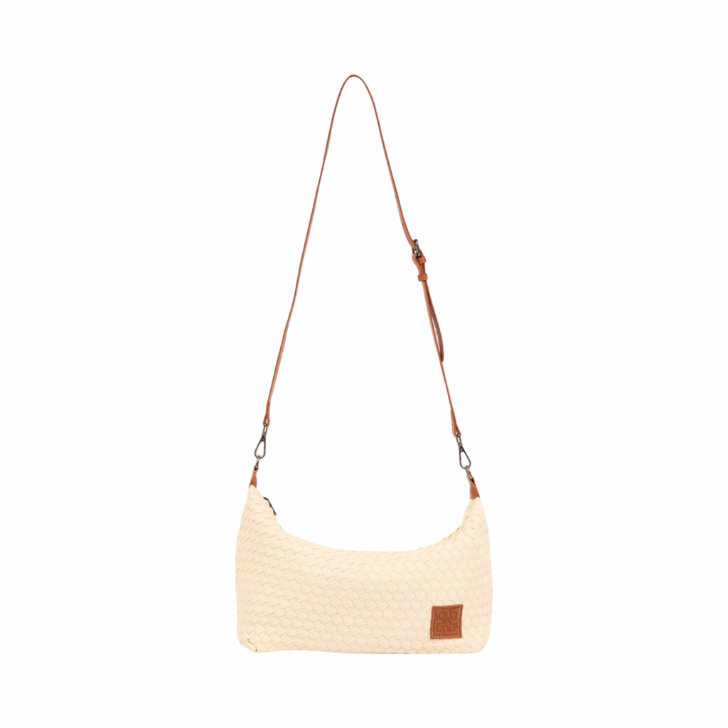 Signature Weave – Denim Hobo – White