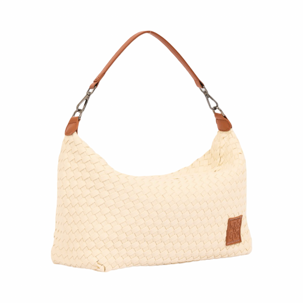 Signature Weave – Denim Hobo – White