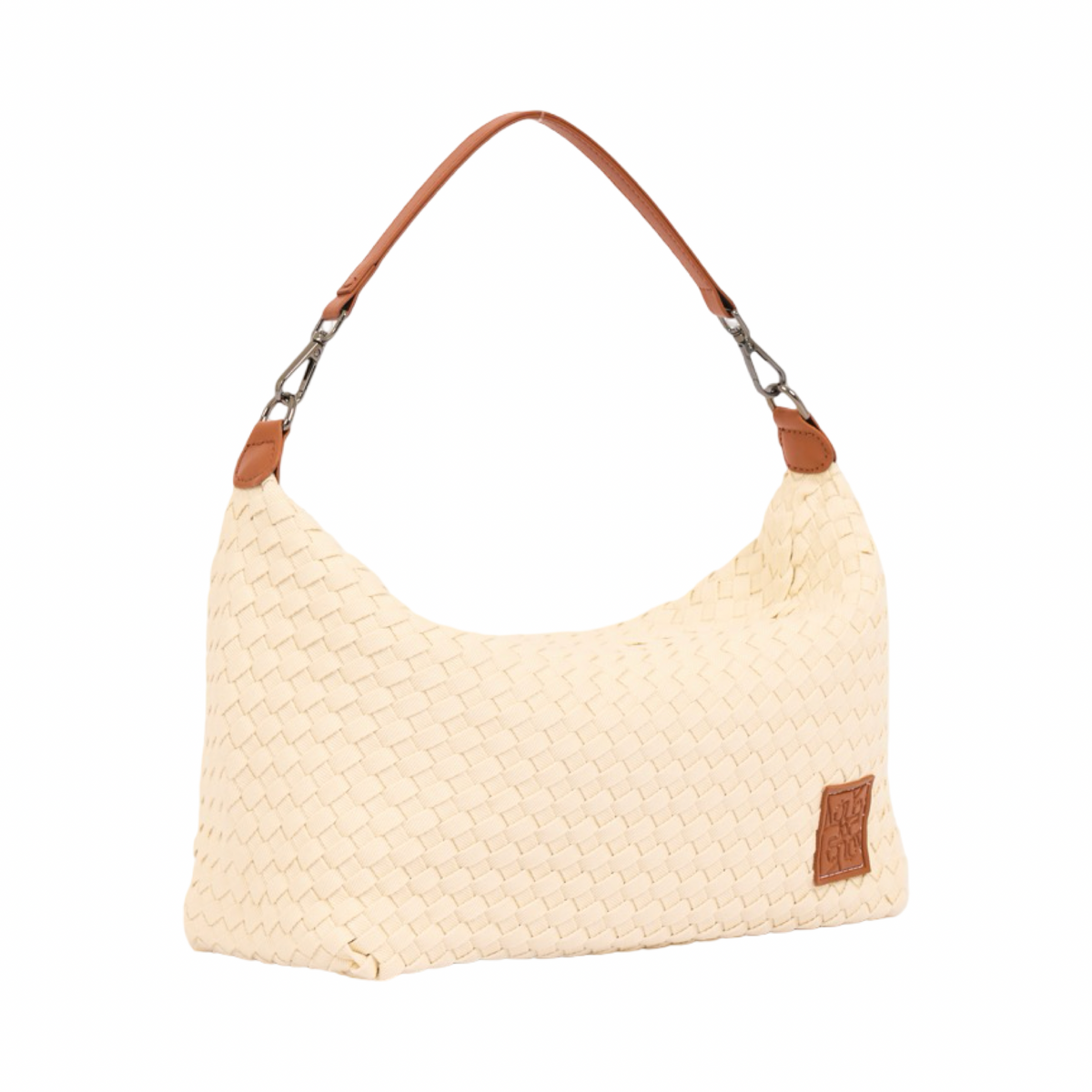 Signature Weave – Denim Hobo – White