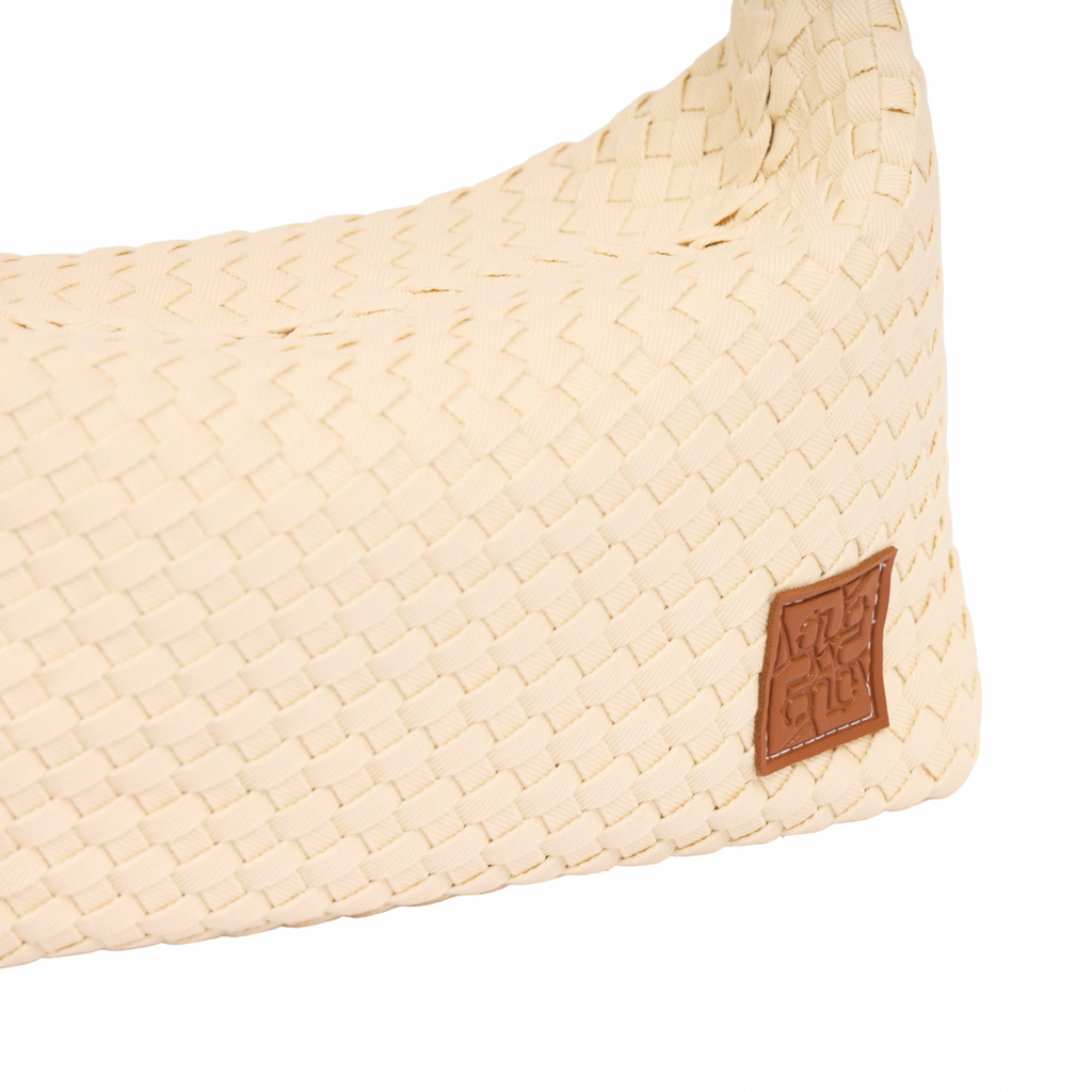 Signature Weave – Denim Hobo – White