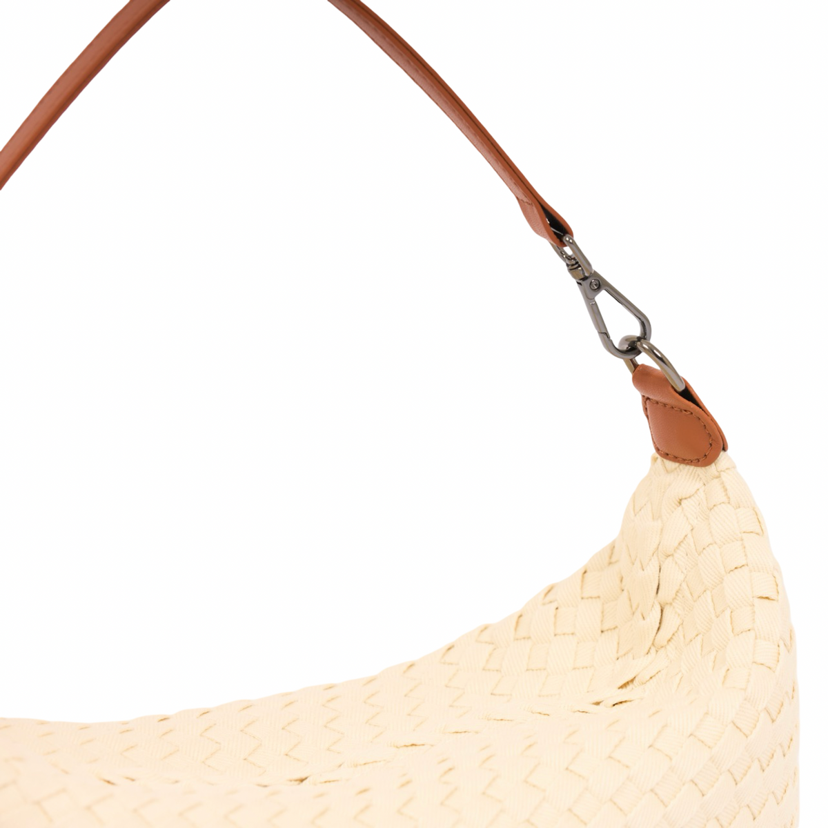 Signature Weave – Denim Hobo – White