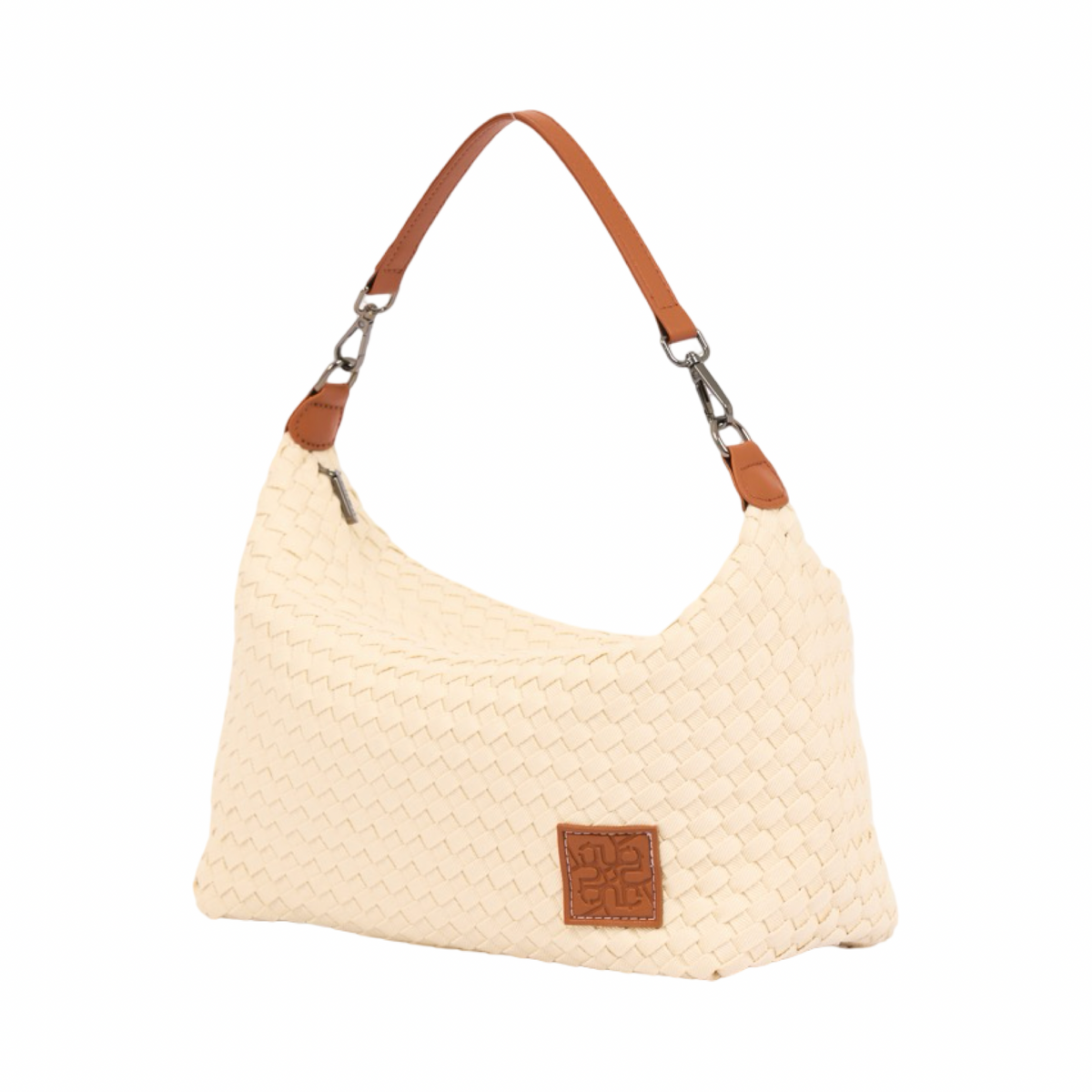 Signature Weave – Denim Hobo – White