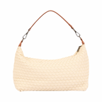 Signature Weave – Denim Hobo – White