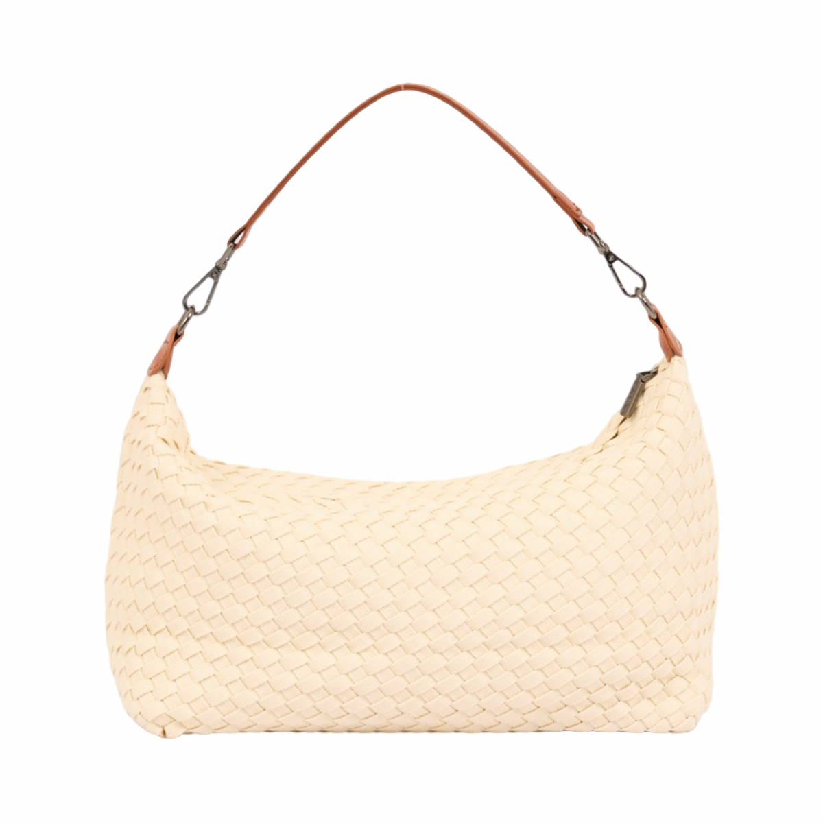 Signature Weave – Denim Hobo – White