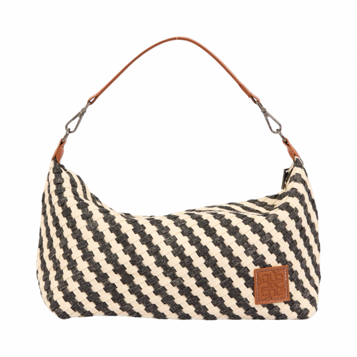Signature Weave – Denim Hobo – Black/White