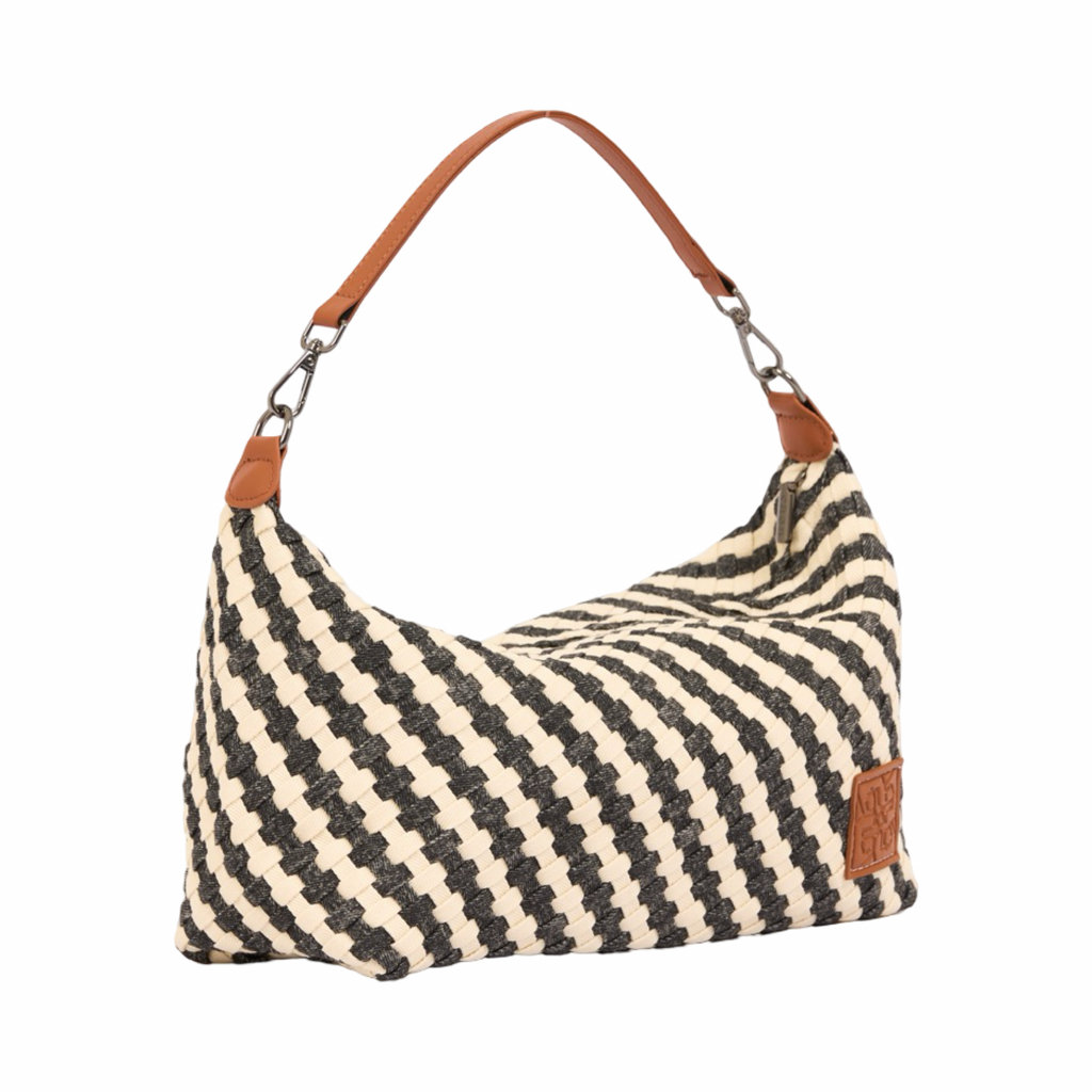 Signature Weave – Denim Hobo – Black/White