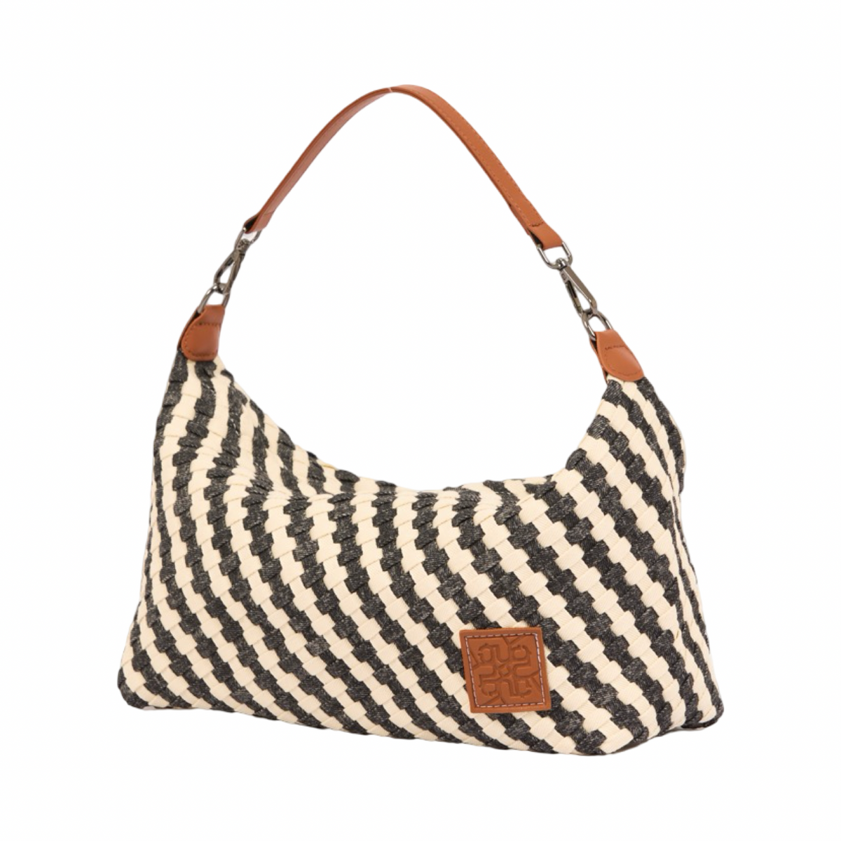 Signature Weave – Denim Hobo – Black/White